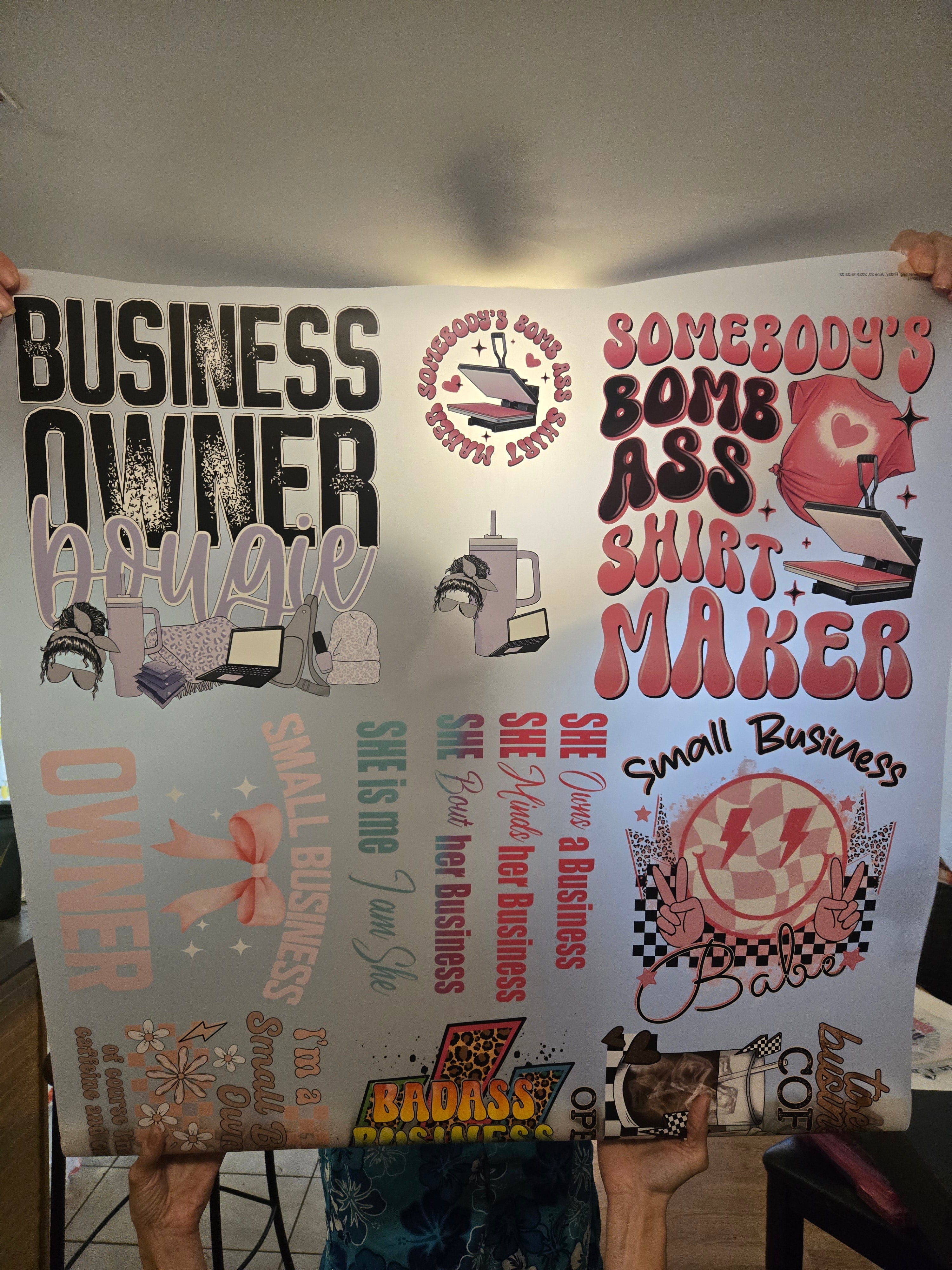 Small Business Owner Vinyl Print