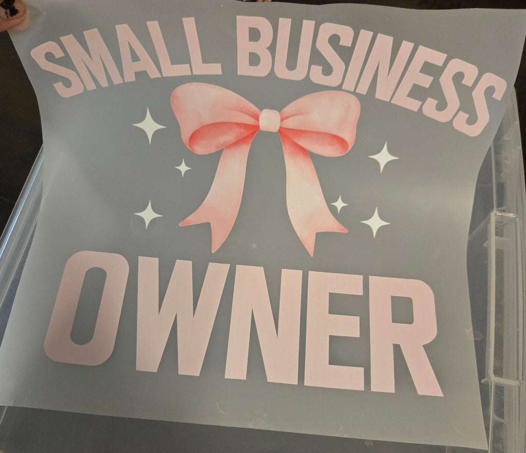 Small Business Owner Vinyl Print