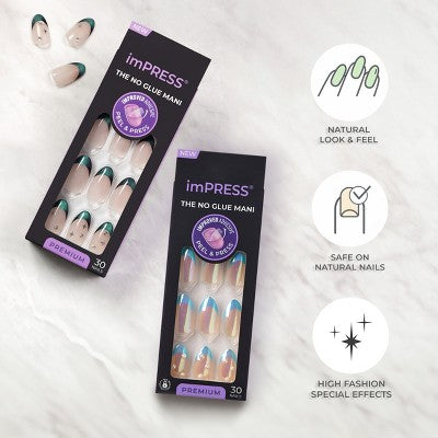 KISS imPRESS Press-On Manicure Fake Nails Best Life - New
