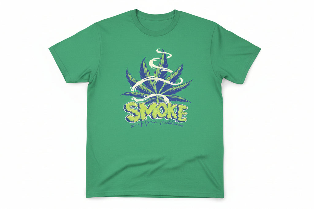 SMOKE Away your Problems Large T Shirt