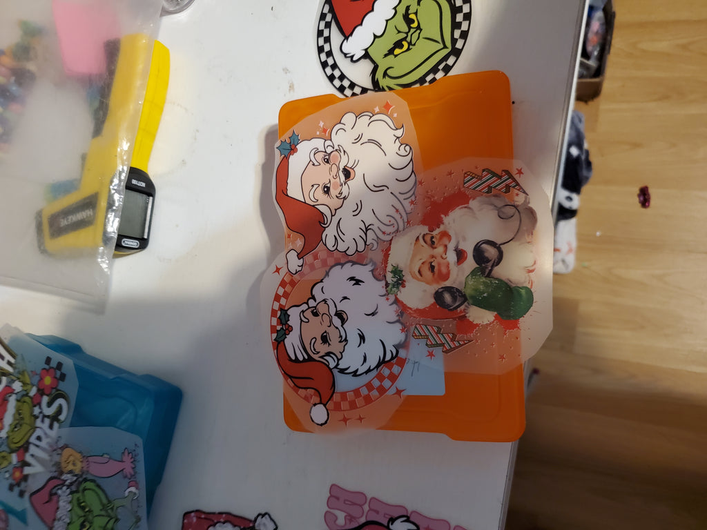 Classic Santa Red Checkered Dtf vinyl print - Tshirt