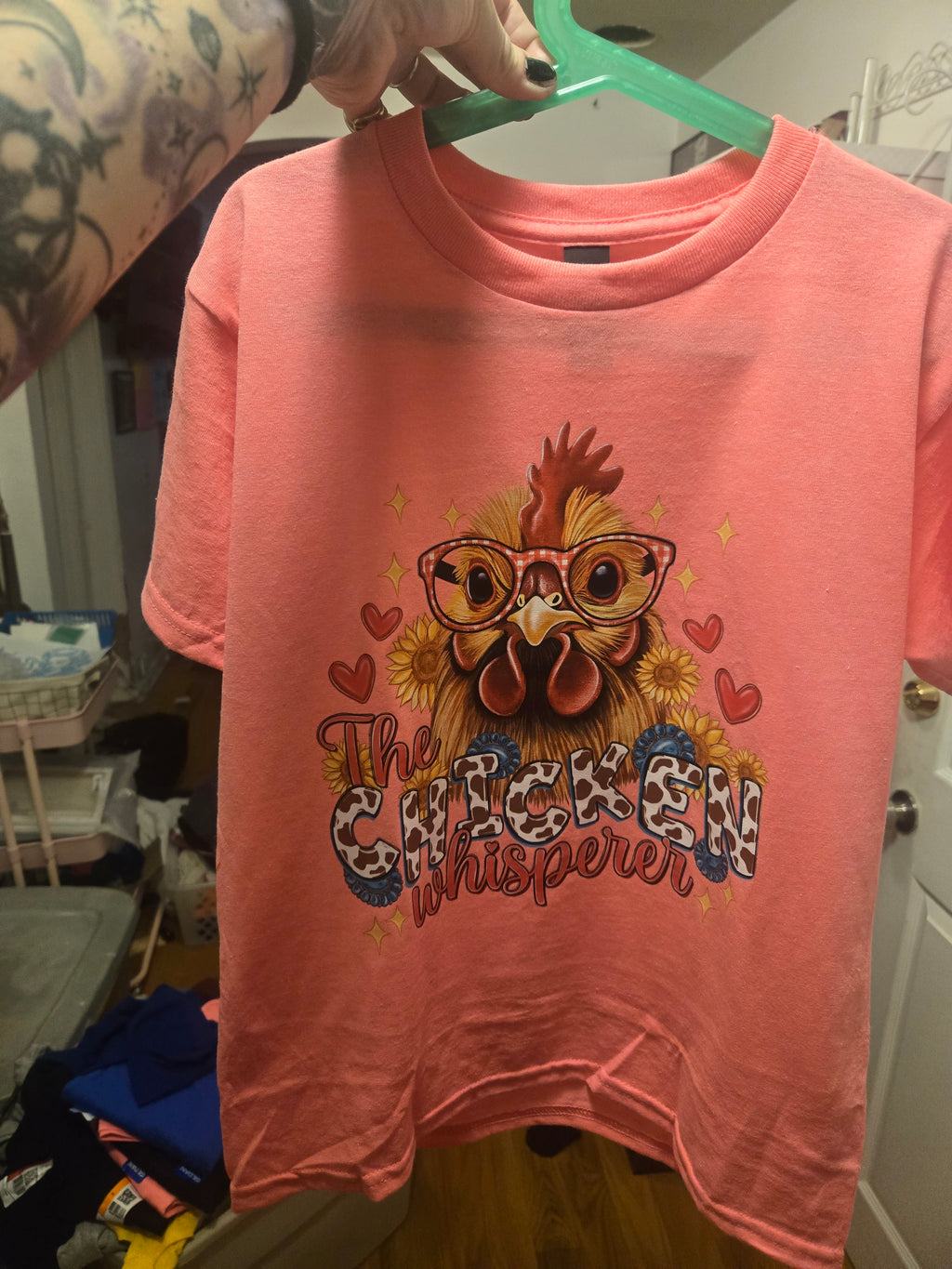 Chicken Whisperer Dtf Direct to film vinyl Print for Apparel