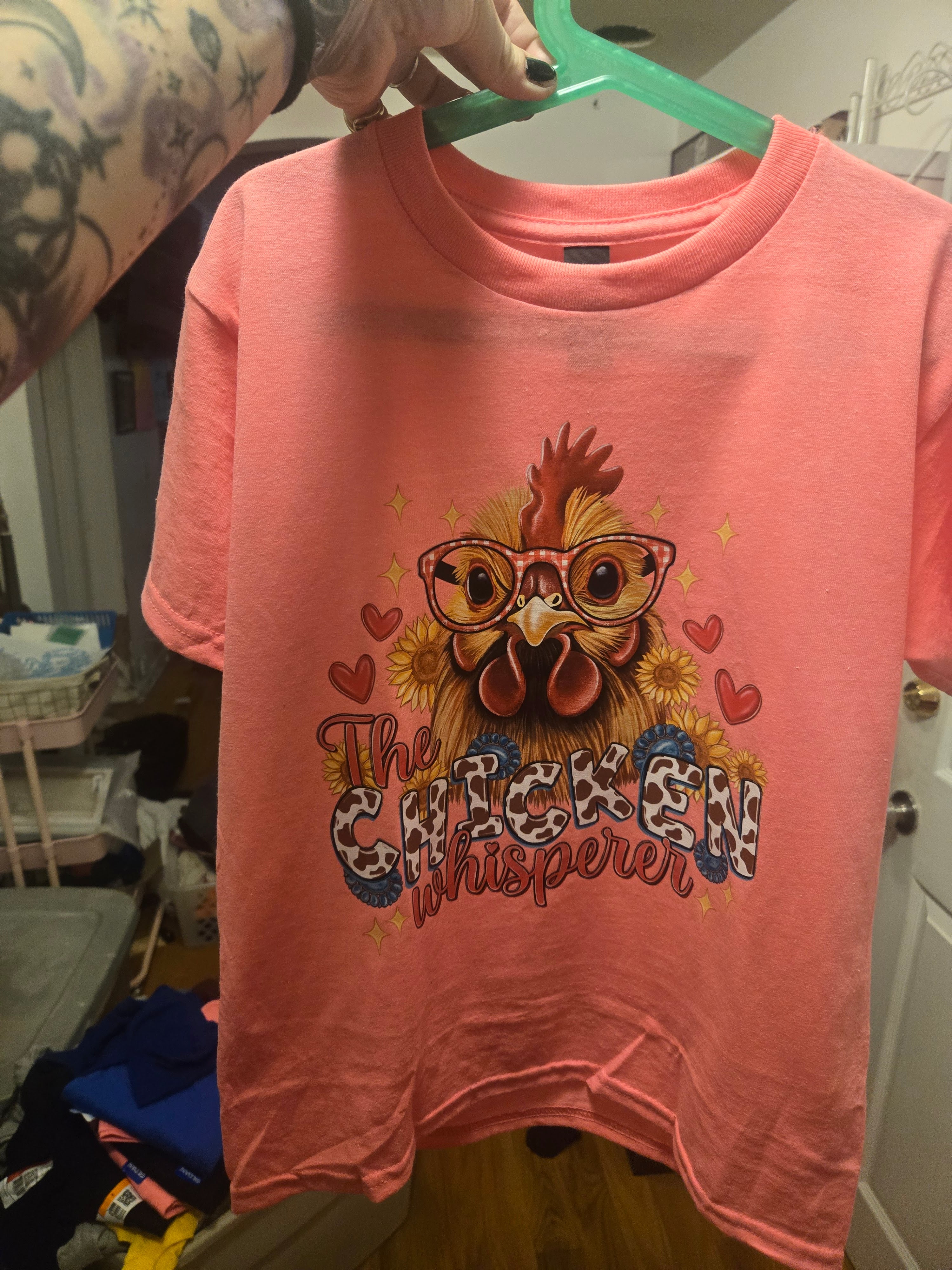 Chicken Whisperer Dtf Direct to film vinyl Print for Apparel