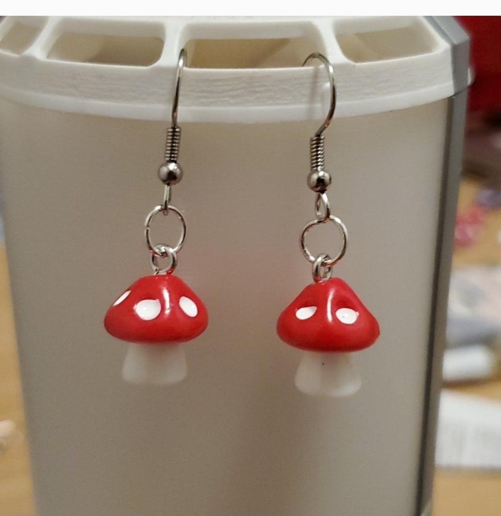 Mushroom Earrings
