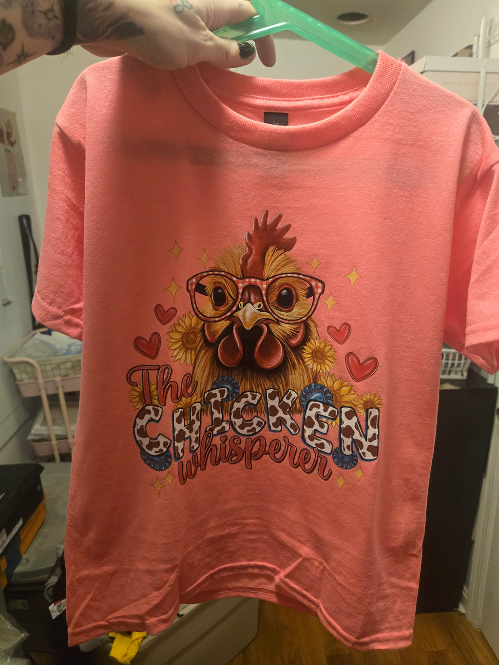 Chicken Whisperer Dtf Direct to film vinyl Print for Apparel