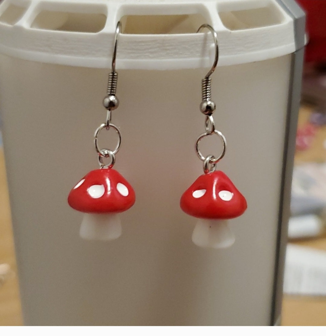 Mushroom Earrings